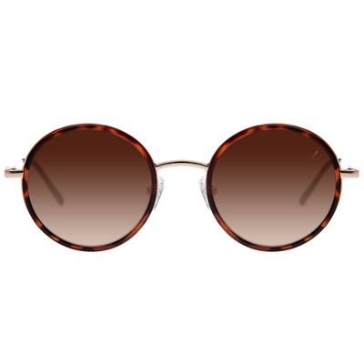 Óculos de Sol Feminino Chilli Beans Redondo Clássico MT Degradê Marrom
