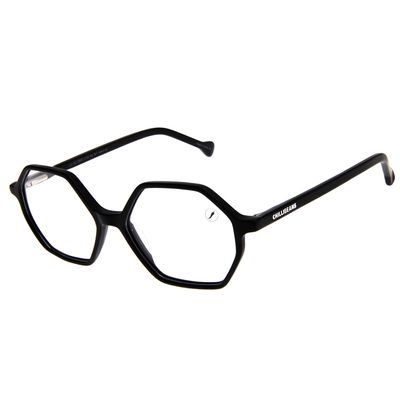 Armação Para Óculos De Grau Feminino Ótica Chilli Beans Hexagonal  Preto