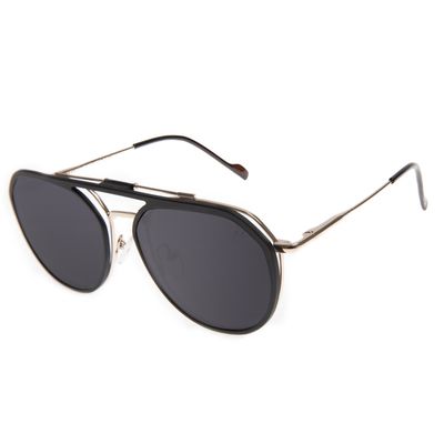 Armação Para Óculos de Grau Feminino Ótica Chilli Beans Multi Aviador Polarizado Dourado