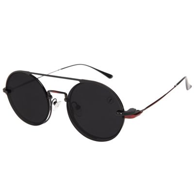 Armação Para Óculos de Grau Feminino Ótica Chilli Beans Multi Redondo Polarizado Vermelho