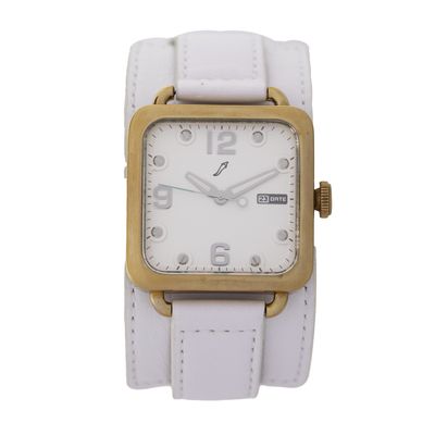 Relógio Analógico Feminino Chilli Beans Bracelete Dourado Branco