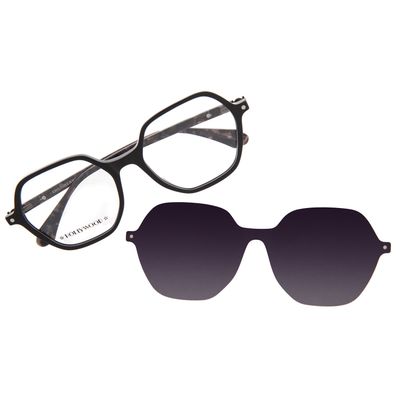 Armação Para Óculos De Grau Feminino Hollywood Vintage Multi Preto