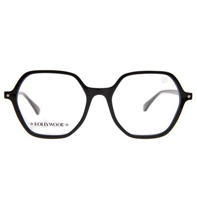 Armação Para Óculos De Grau Feminino Hollywood Vintage Multi Preto