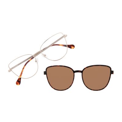 Armação Para Óculos De Grau Feminino Chilli Beans Cat Multi Dourado