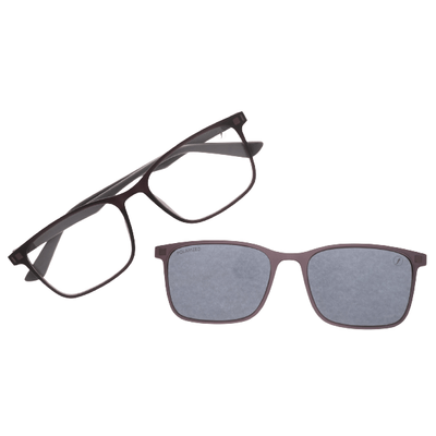 Armação Para Óculos de Grau Masculino Chilli Beans Multi Polarizado Ultem Cinza