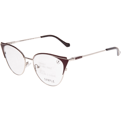 Armação para Óculos de Grau Ótica Chilli Beans Metal Gatinho Feminino Prata