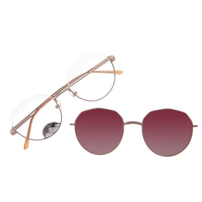 Armação Para Óculos De Grau Feminino Chilli Beans Multi Polarizado Rosé