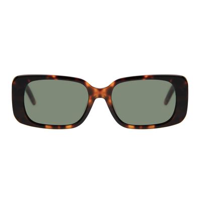 Óculos de Sol Feminino Chilli Beans Retangular Fashion Marrom