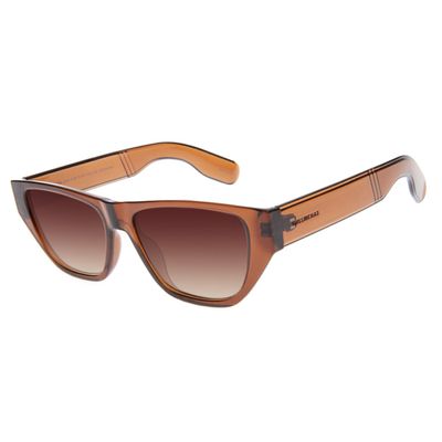 Óculos de Sol Feminino Chilli Beans Gatinho Narrow Marrom