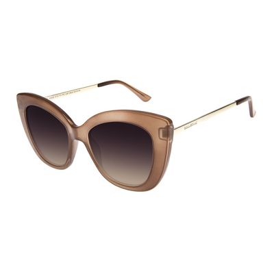 Óculos de Sol Feminino Chilli Beans Gatinho Oversized Bege