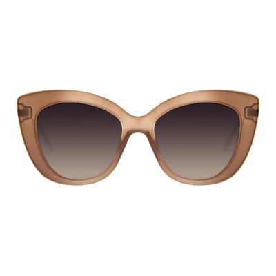 Óculos de Sol Feminino Chilli Beans Gatinho Oversized Bege