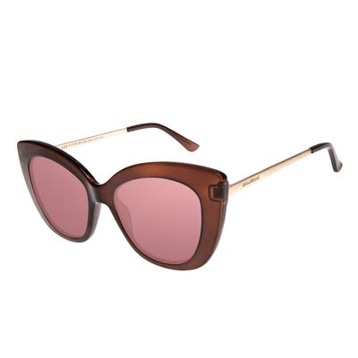 Óculos de Sol Feminino Chilli Beans Gatinho Oversized Vinho