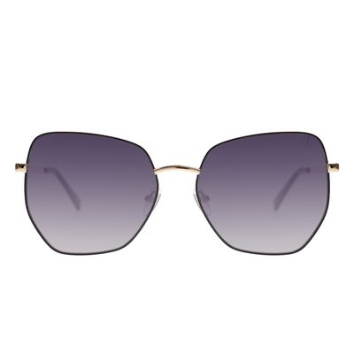 Óculos De Sol Feminino Chilli Beans Hexagonal Fashion Degradê Dourado