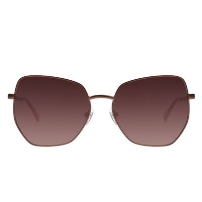 Óculos De Sol Feminino Chilli Beans Hexagonal Fashion Marrom