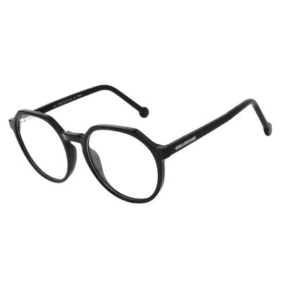 Armação para Óculos de Grau Masculino Ótica Chilli Beans Redondo Preto