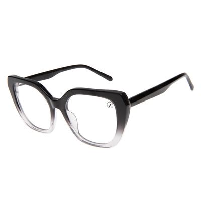 Armação Para Óculos De Grau Feminino Chilli Beans Cat Degradê Preto