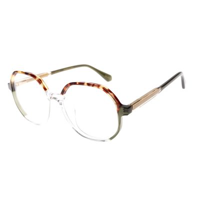 Armação Para Óculos De Grau Feminino Chilli Beans Premium Redondo Transparente Tartaruga