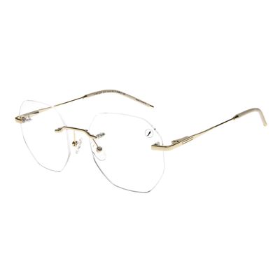 Armação Para Óculos De Grau Feminino Chilli Beans Modelo 3 Peças Dourado