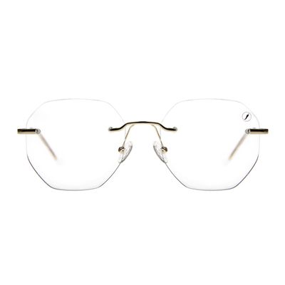 Armação Para Óculos De Grau Feminino Chilli Beans Modelo 3 Peças Dourado