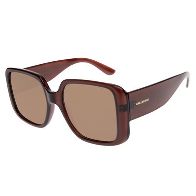 Óculos De Sol Feminino Chilli Beans Quadrado Clássico Marrom
