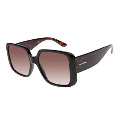 Óculos De Sol Feminino Chilli Beans Quadrado Clássico Preto Tartaruga