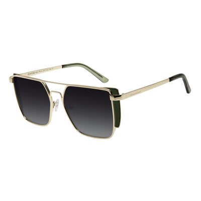 Óculos de Sol Feminino Chilli Beans Quadrado Flap Dourado