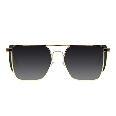Óculos de Sol Feminino Chilli Beans Quadrado Flap Dourado