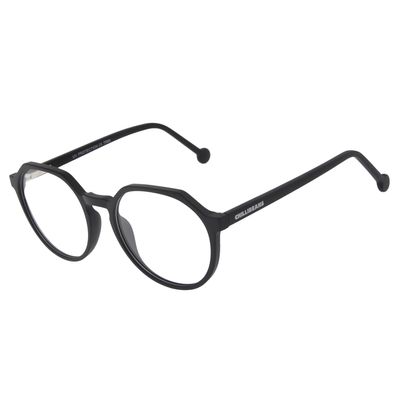 Armação para Óculos de Grau Ótica Chilli Beans Masculino Redondo Preto