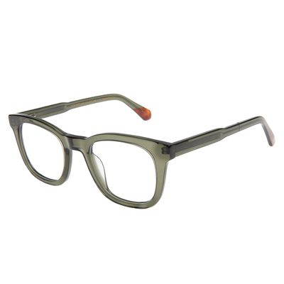 Armação Para Óculos de Grau Masculino Premium Quadrado AC Verde Escuro