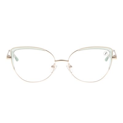 Armação Para Óculos de Grau Feminino Chilli Beans Gatinho Dourado