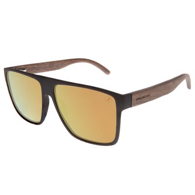 Óculos de Sol Masculino Chilli Beans Quadrado Polarizado Espelhado Dourado