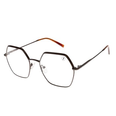 Armação para Óculos de Grau Ótica Chilli Beans Feminino Fashion Quadrado Marrom