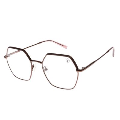 Armação para Óculos de Grau Ótica Chilli Beans Feminino Fashion Quadrado Bege