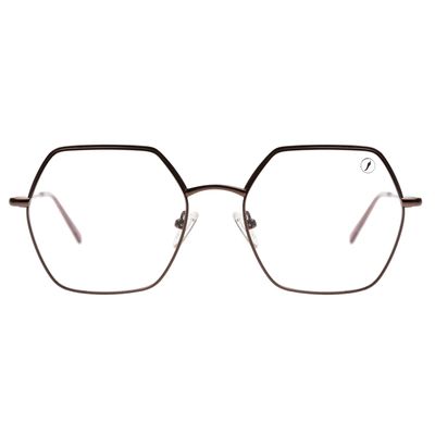 Armação para Óculos de Grau Ótica Chilli Beans Feminino Fashion Quadrado Bege