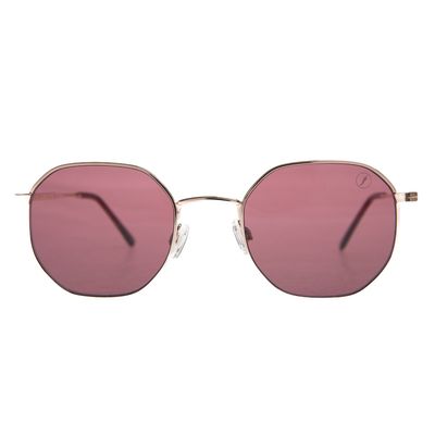 Óculos de Sol Unissex Chilli Beans Hexagonal Fashion Vermelho