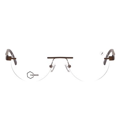 Armação Para Óculos de Grau Masculino Fibra de Carbono 3 Peças Preto