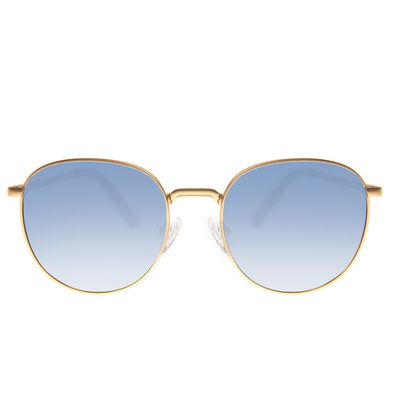 Óculos de Sol Feminino Chilli Beans Banhado A Ouro 24k Degradê Azul