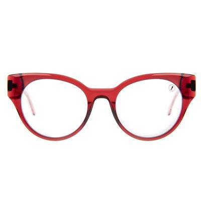 Armação Para Óculos de Grau Feminino Chilli Beans Redondo Vermelho AC