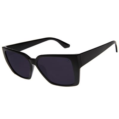 Óculos de Sol Feminino Ótica Chilli Beans Quadrado Clássico Preto