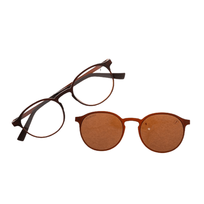 Armação Para Óculos de Grau Masculino Chilli Beans Polarizado Marrom Multi