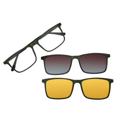 Armação Para Óculos de Grau Masculino Chilli Beans Multi Lente Preto Polarizado