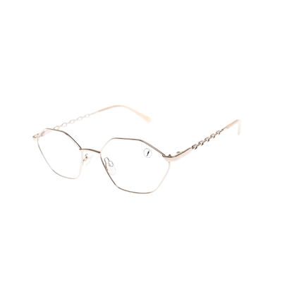 Armação Para Óculos de Grau Feminino Chilli Beans Hexagonal Dourado