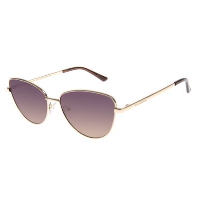 Óculos de Sol Feminino Chilli Beans Gatinho Metal Dourado