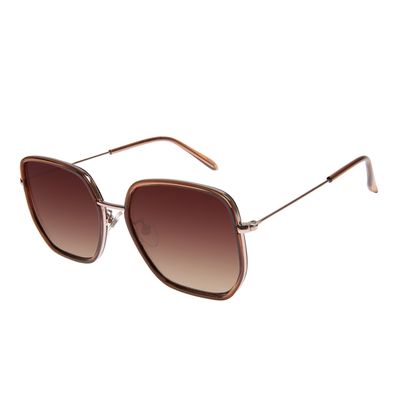 Óculos de Sol Feminino Chilli Beans Metal Slim Quadrado Rosé