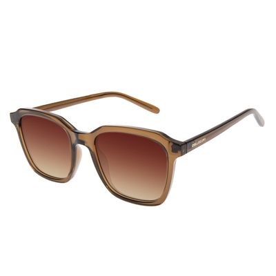Óculos de Sol Unissex Chilli Beans Quadrado Narrow Degradê Marrom