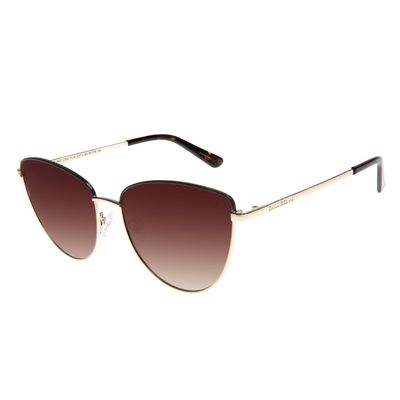 Óculos de Sol de Feminino Chilli Beans Gatinho Metal Casual Marrom