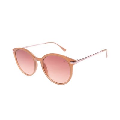 Óculos de Sol Feminino Chilli Beans Redondo Trend Bege