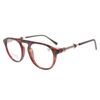 Armação Para Óculos de Grau Masculino Café Vintage Marrom