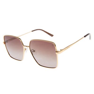 Óculos de Sol Feminino Chilli Beans Polarizado Banhado a Ouro Dourado
