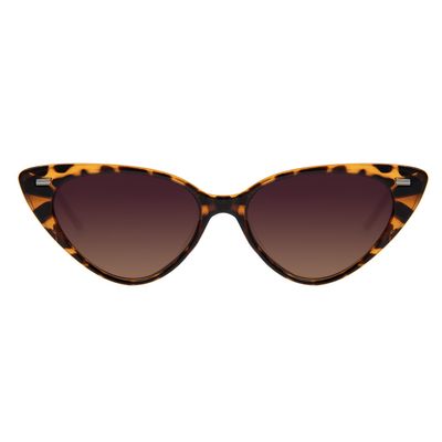 Óculos de Sol Feminino Chilli Beans Gatinho Marrom Polarizado